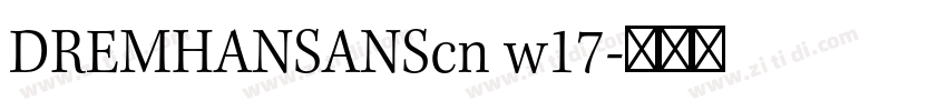 DREMHANSANScn w17字体转换